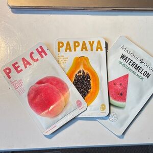 Fruit-Themed Skincare Mask Trio